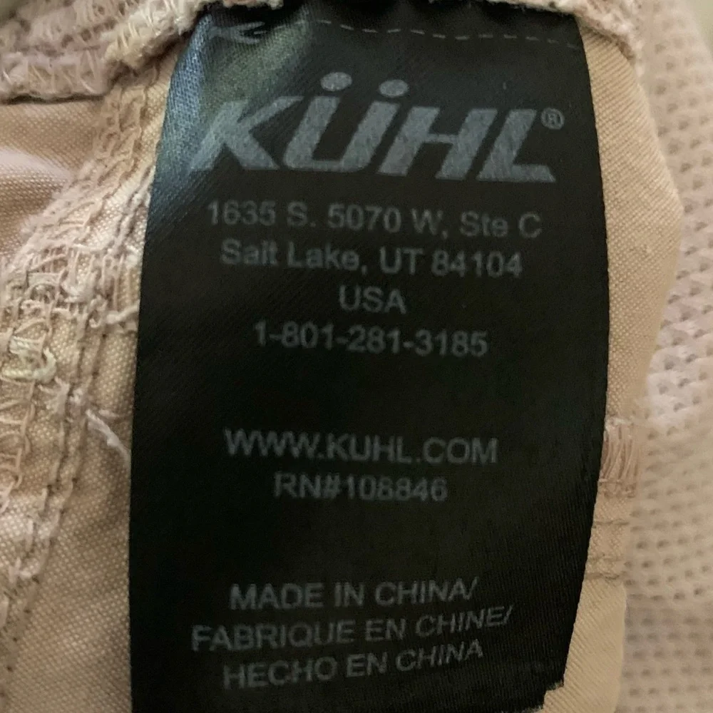 Kuhl Mens Vintage Patina Dyed Khaki Hiking Outdoor Shorts Sz 38